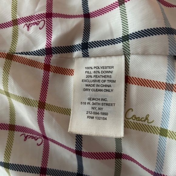 COACH 1941 Down Logo Jacket Black Women’s Sz M - Picture 7 of 7